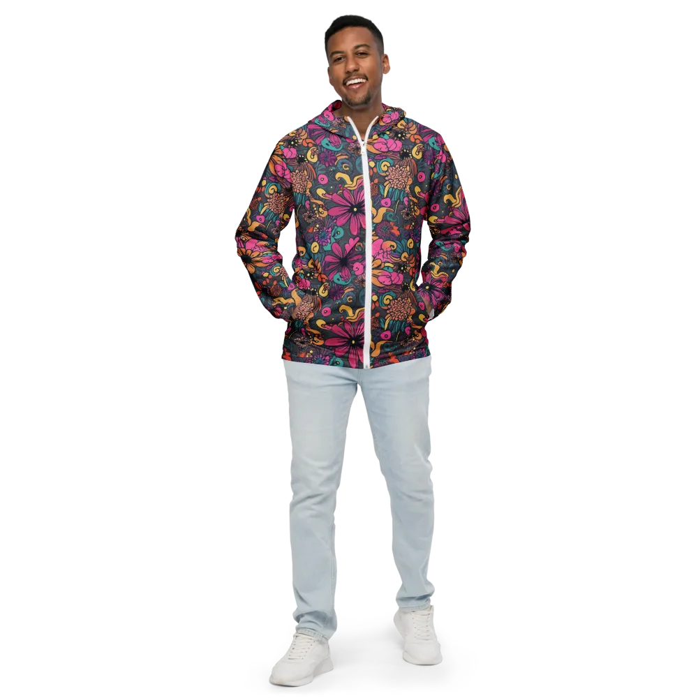 Chromatic Meadow on Men's Windbreaker — Front