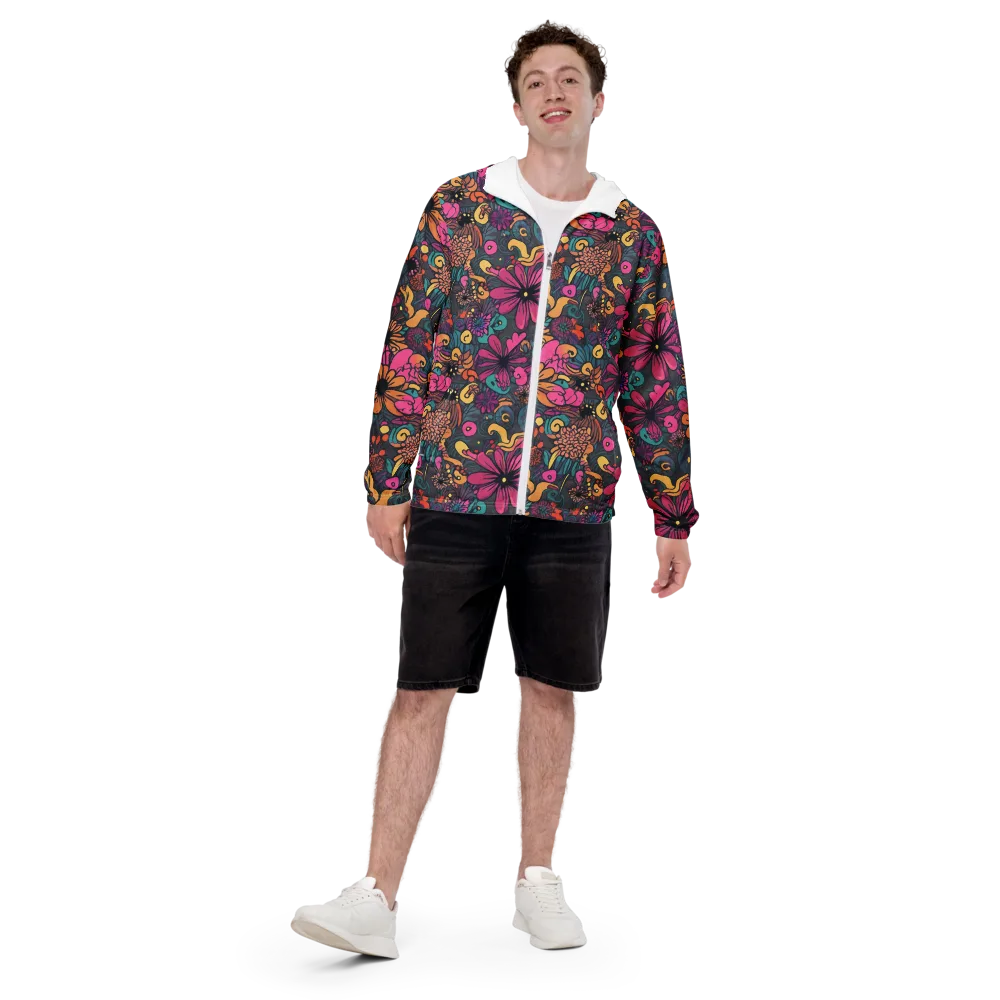 Chromatic Meadow on Men's Windbreaker — Front