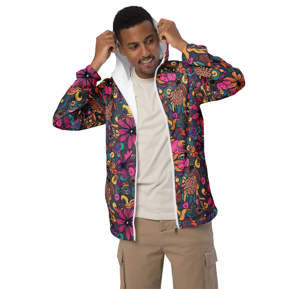 Chromatic Meadow on Men's Windbreaker — Front