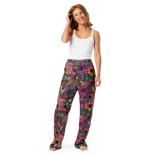 Chromatic Meadow on a Women's Pajama Pants