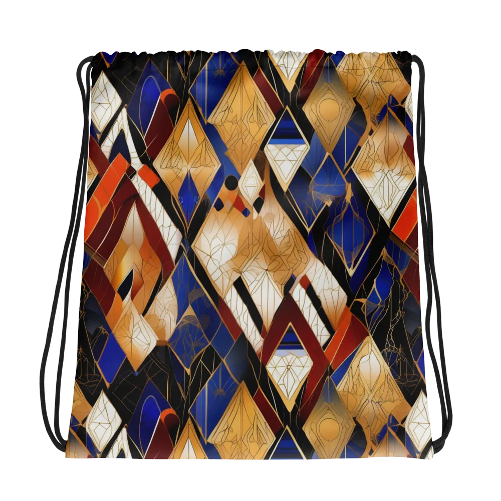 Royal Geometry on Drawstring Bag — Photo