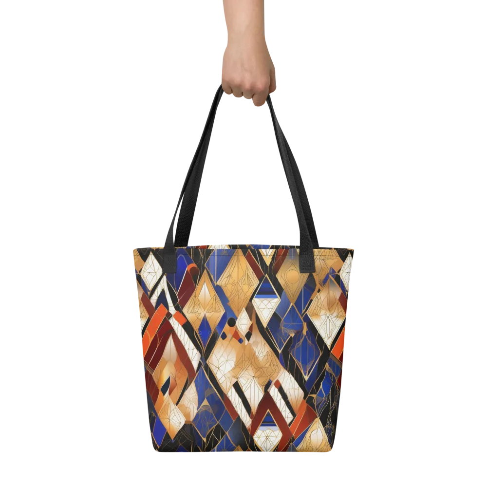 Royal Geometry on Tote Bag — Front