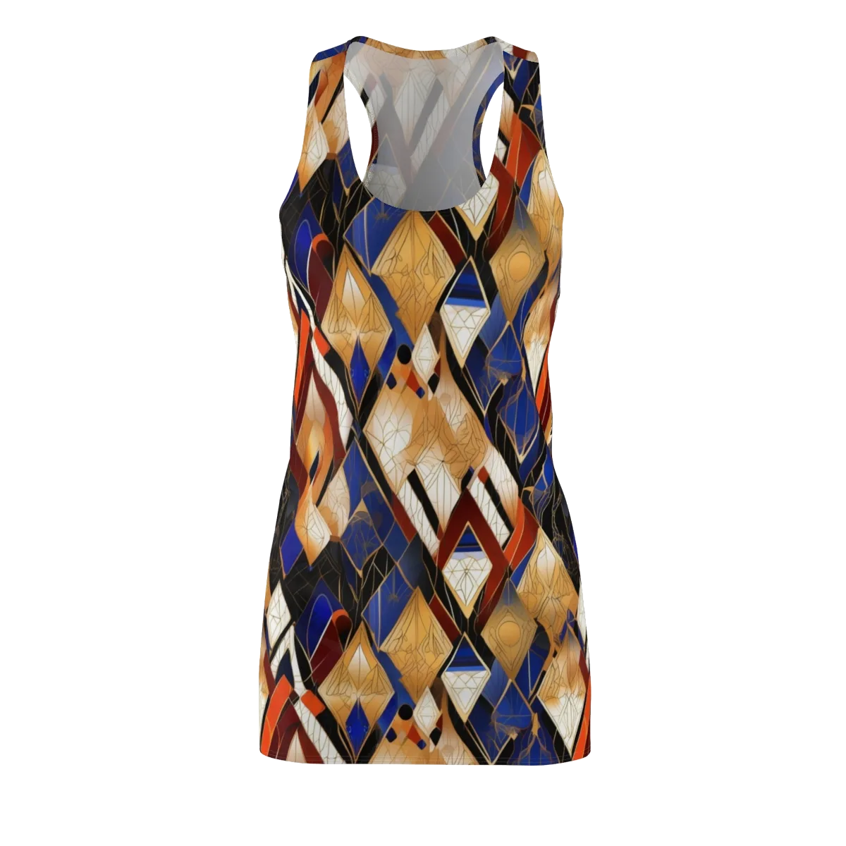 Royal Geometry on Racerback Dress — Front