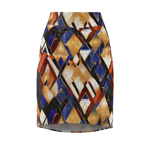 Royal Geometry on a Pencil Skirt
