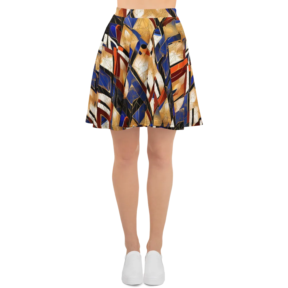 Royal Geometry on Skater Skirt — Front