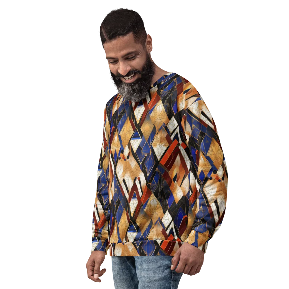 Royal Geometry on Sweatshirt — Left Front