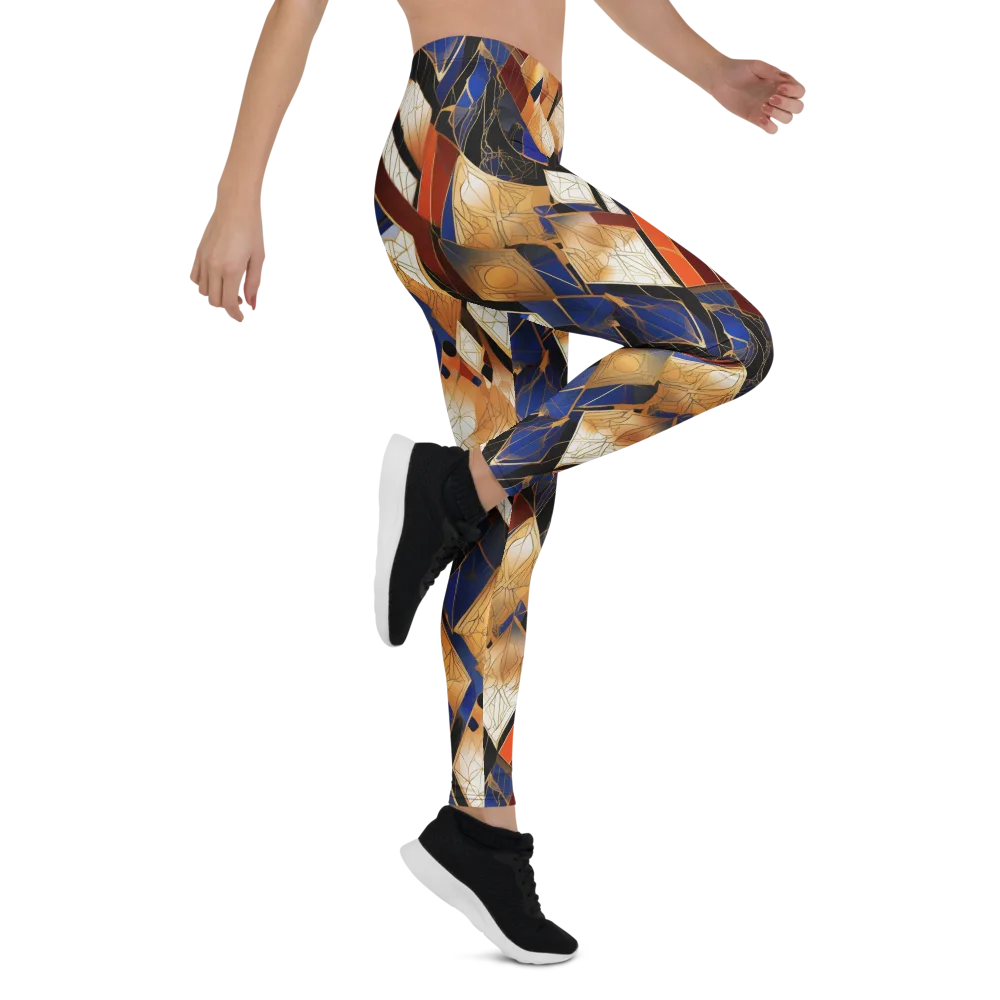 Royal Geometry on Leggings — Right