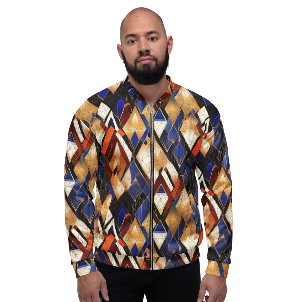 Royal Geometry on Bomber Jacket — Front