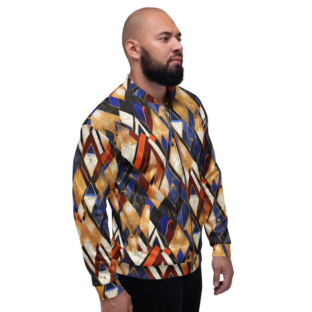 Royal Geometry on Bomber Jacket — Right