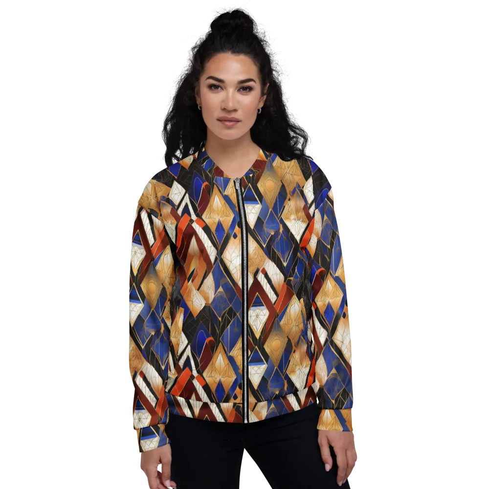 Royal Geometry on Bomber Jacket — Front