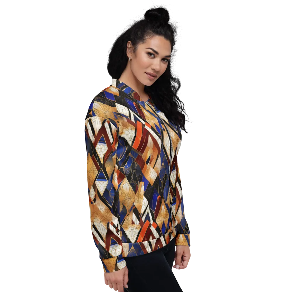 Royal Geometry on Bomber Jacket — Right