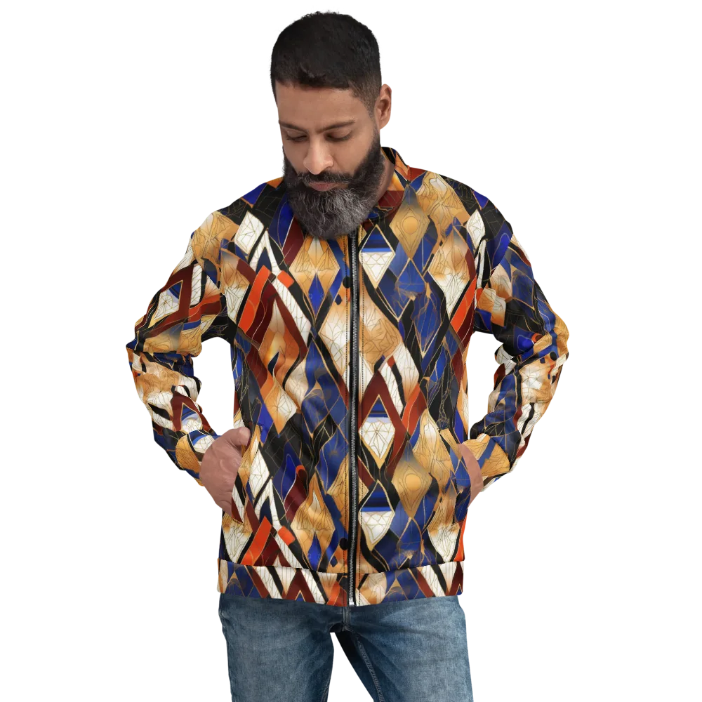 Royal Geometry on Bomber Jacket — Front