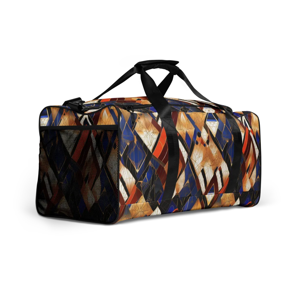Royal Geometry on Duffle Bag — Right Front