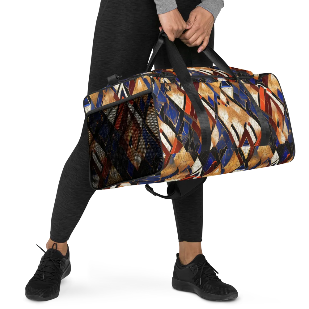 Royal Geometry on Duffle Bag — Right Front
