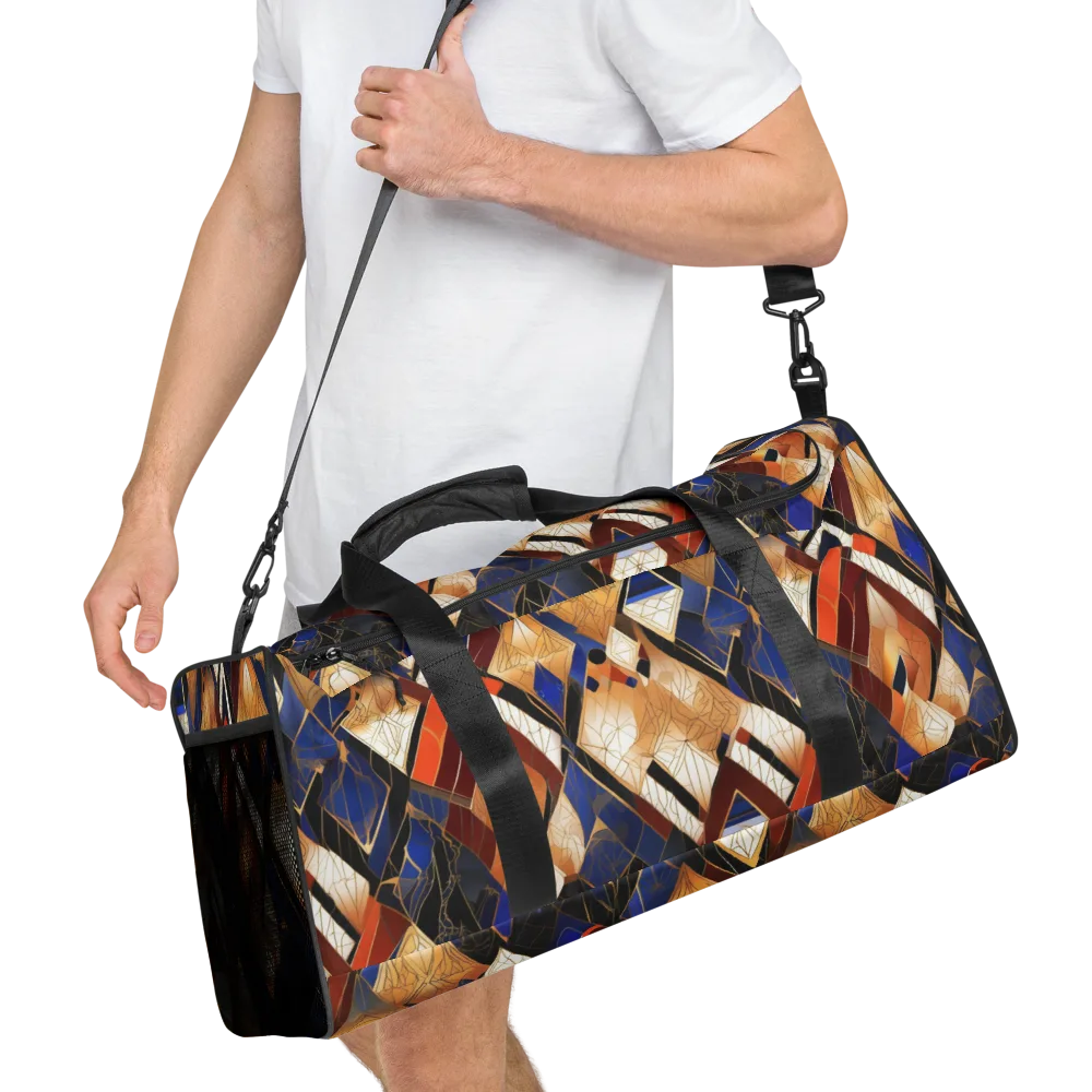 Royal Geometry on Duffle Bag — Right Front