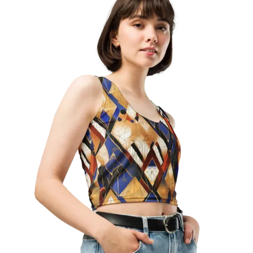 Royal Geometry on a Crop Top