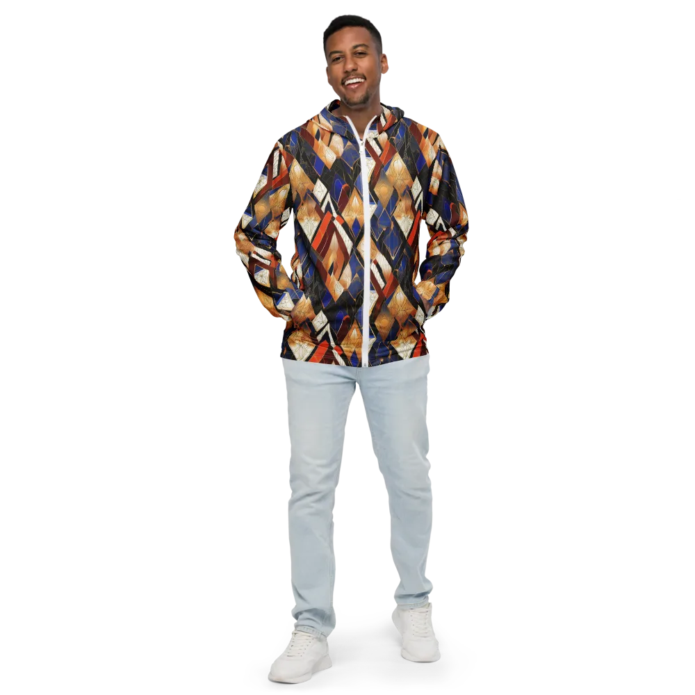 Royal Geometry on Men's Windbreaker — Front