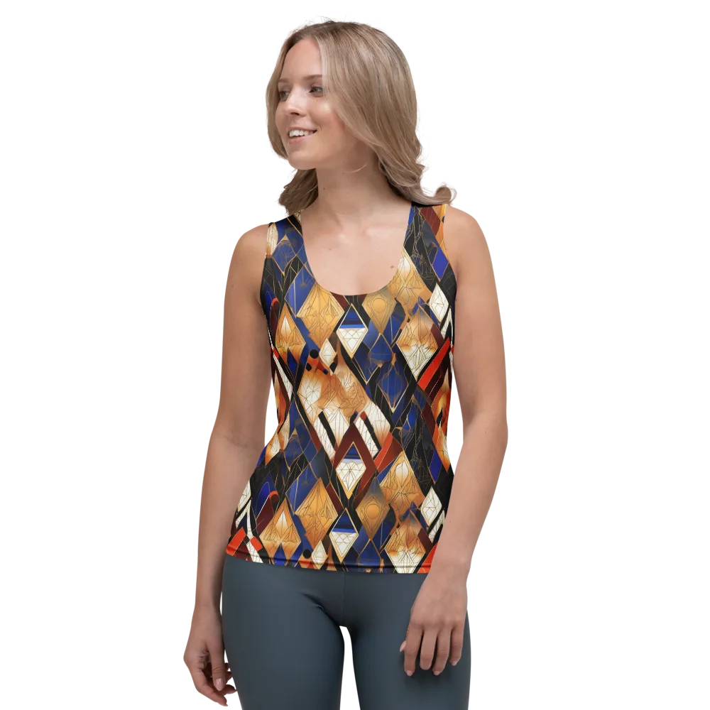 Royal Geometry on Women's Tank Top — Front