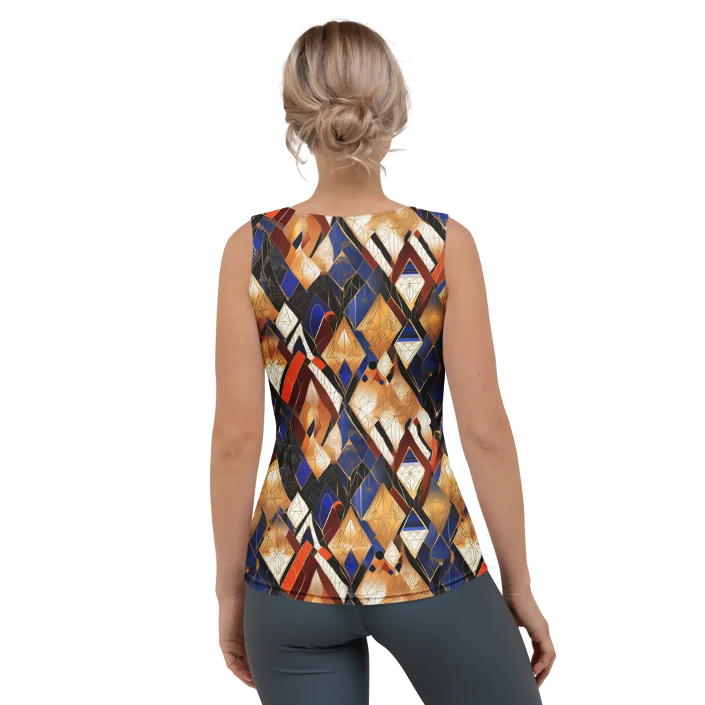Royal Geometry on Women's Tank Top — Back