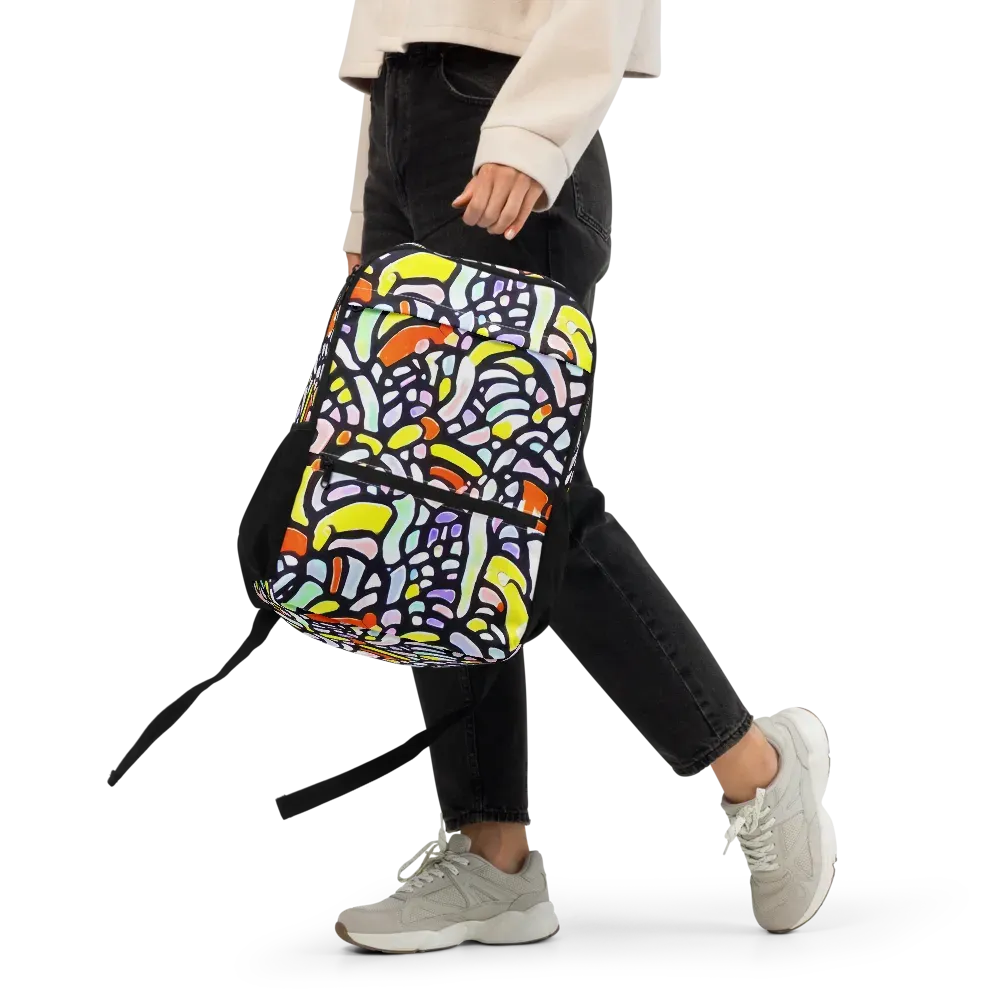 Cubist Carousel on Utility Backpack — Front
