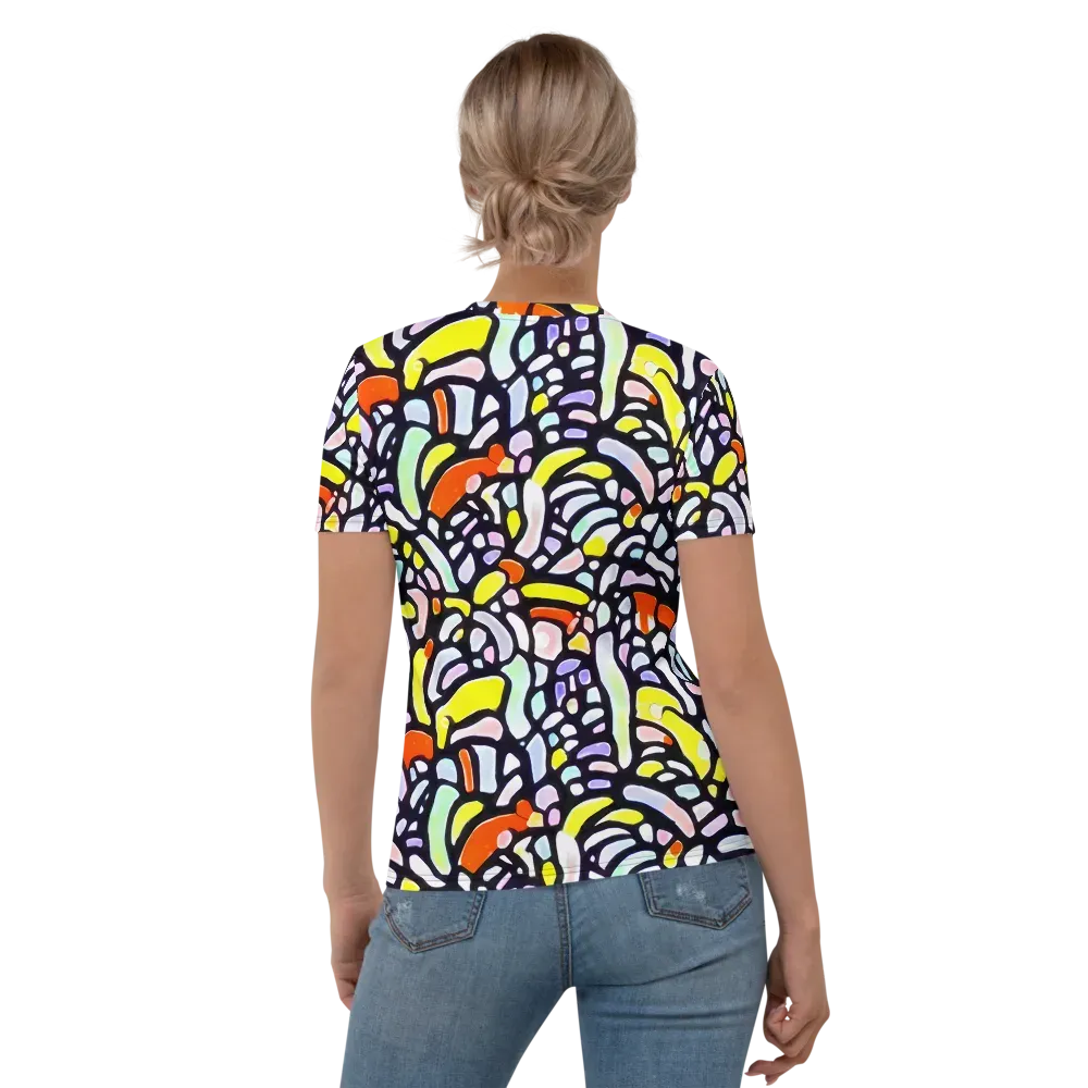 Cubist Carousel on Women's Crew Neck T-Shirt — Back