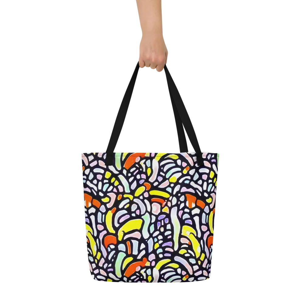 Cubist Carousel on Large Tote Bag W/ Pocket — Front