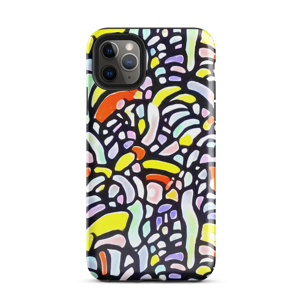 Cubist Carousel on Tough Case for iPhone® — Front