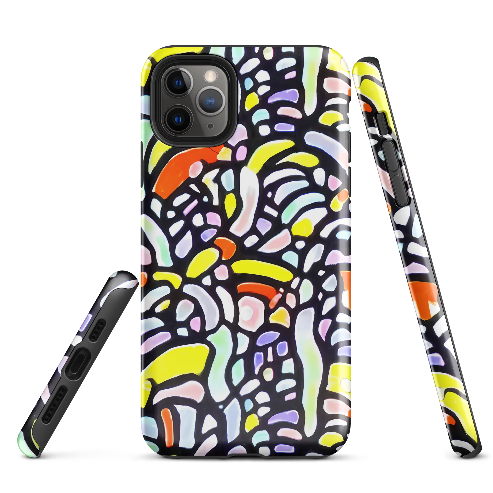 Cubist Carousel on Tough Case for iPhone® — Front
