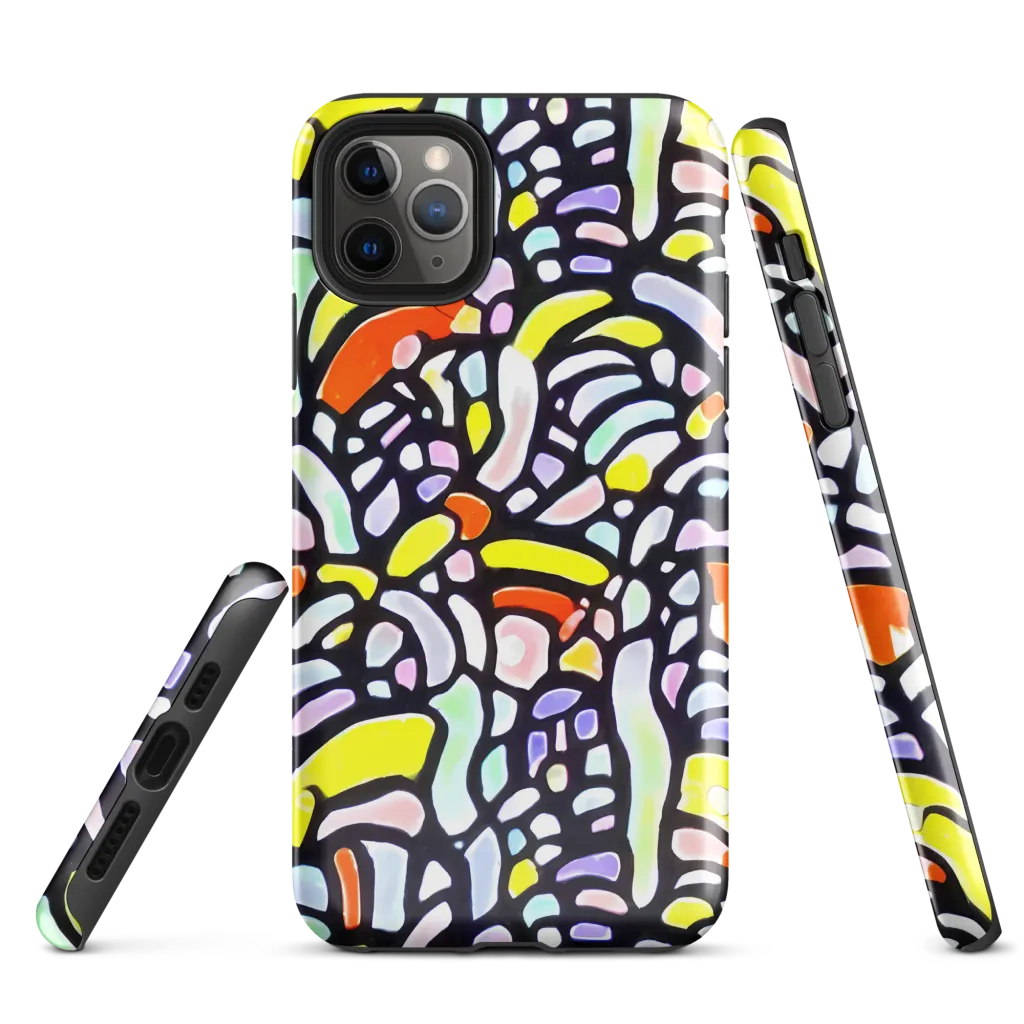 Cubist Carousel on Tough Case for iPhone® — Front
