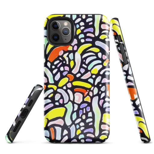 Cubist Carousel on a Tough Case for iPhone®