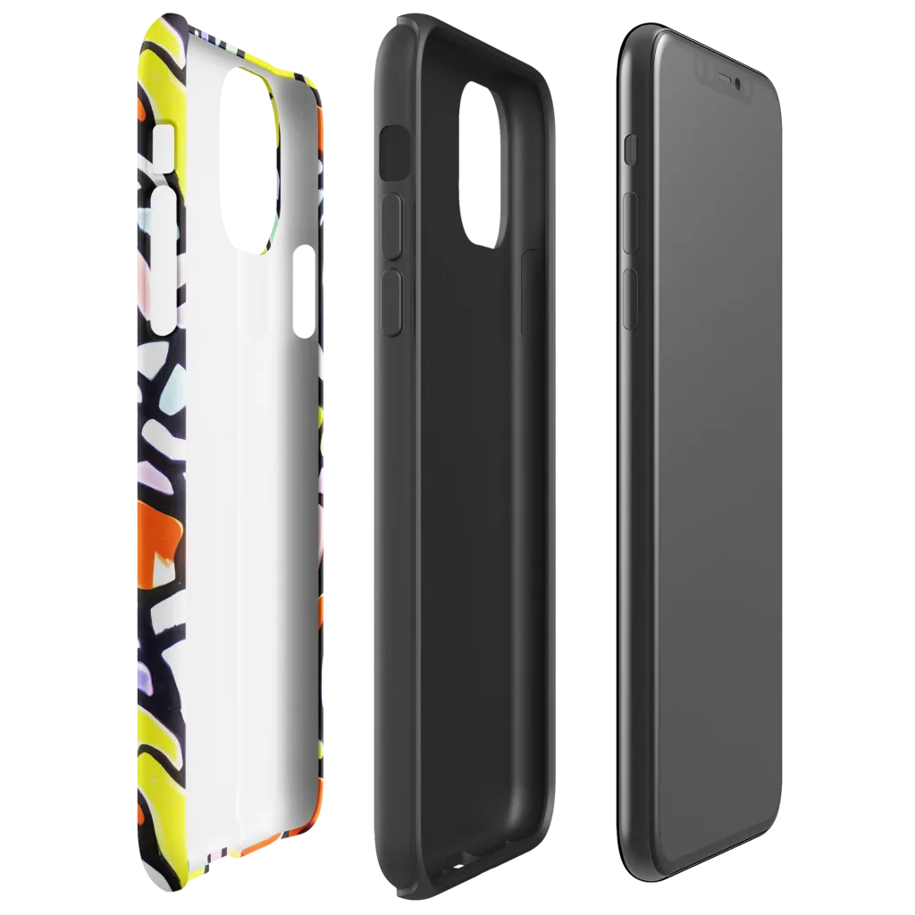 Cubist Carousel on Tough Case for iPhone® — Right