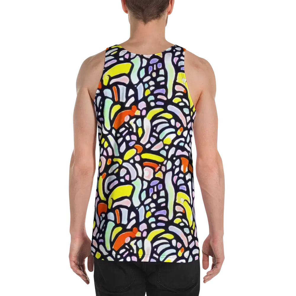 Cubist Carousel on Men's Tank Top — Back
