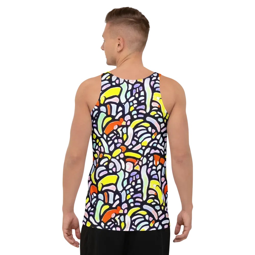 Cubist Carousel on Men's Tank Top — Back