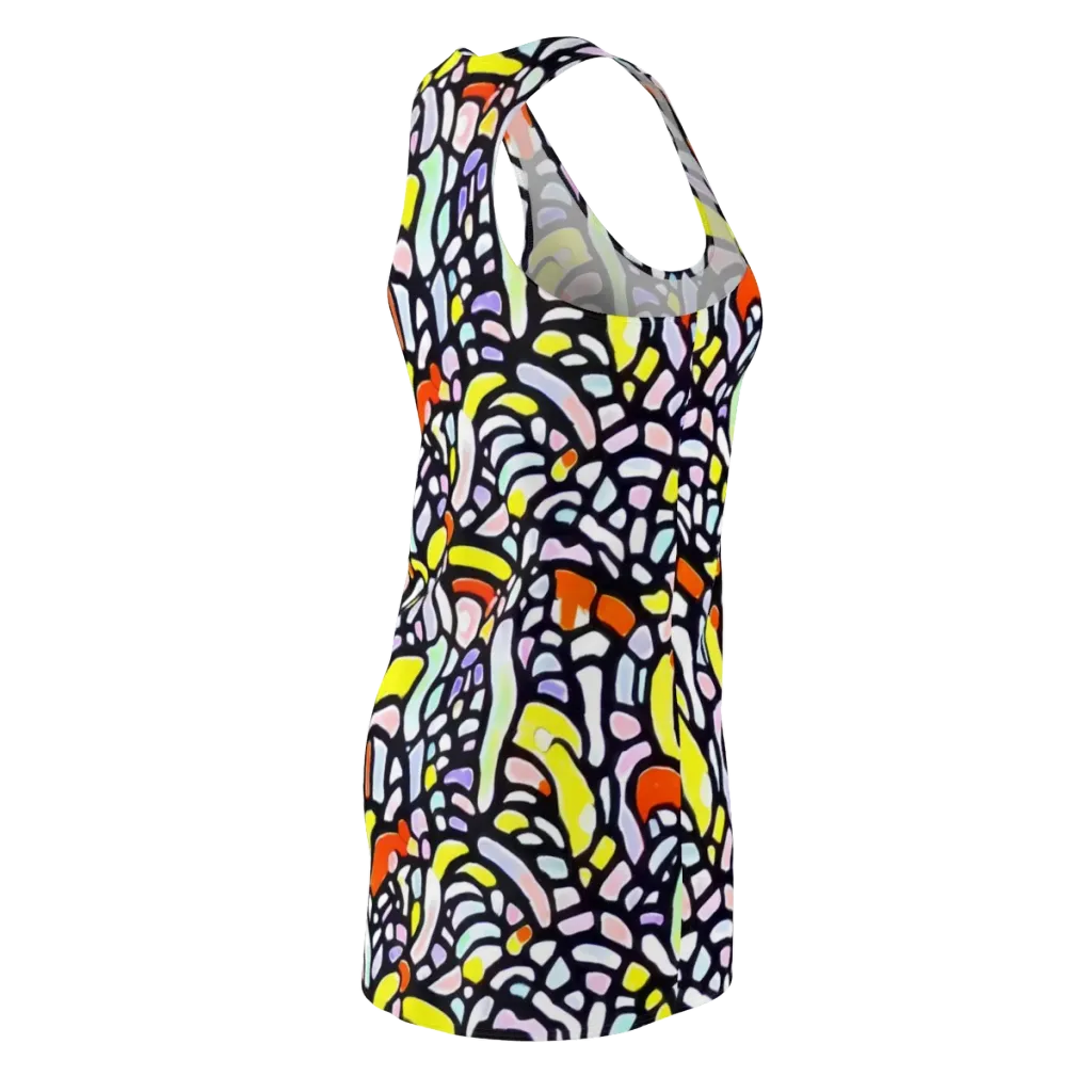 Cubist Carousel on Racerback Dress — Back Side
