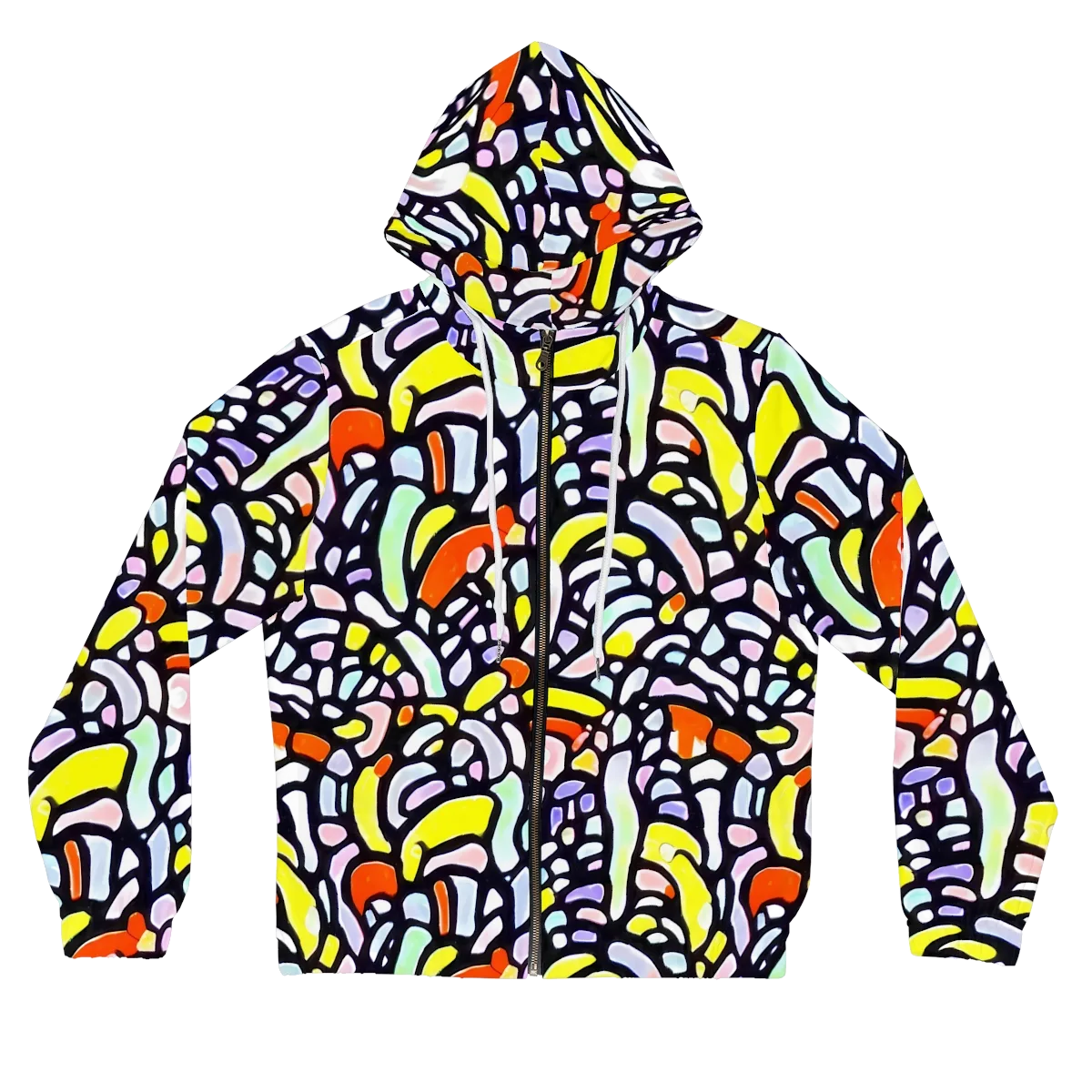 Cubist Carousel on Women's Full-Zip Hoodie — Front