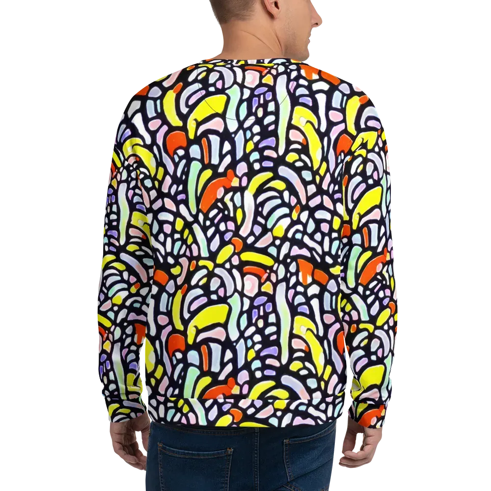 Cubist Carousel on Sweatshirt — Back