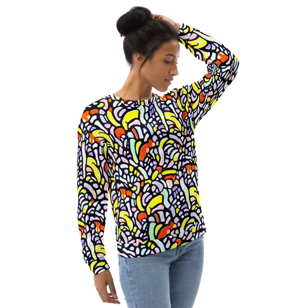 Cubist Carousel on Sweatshirt — Right Front