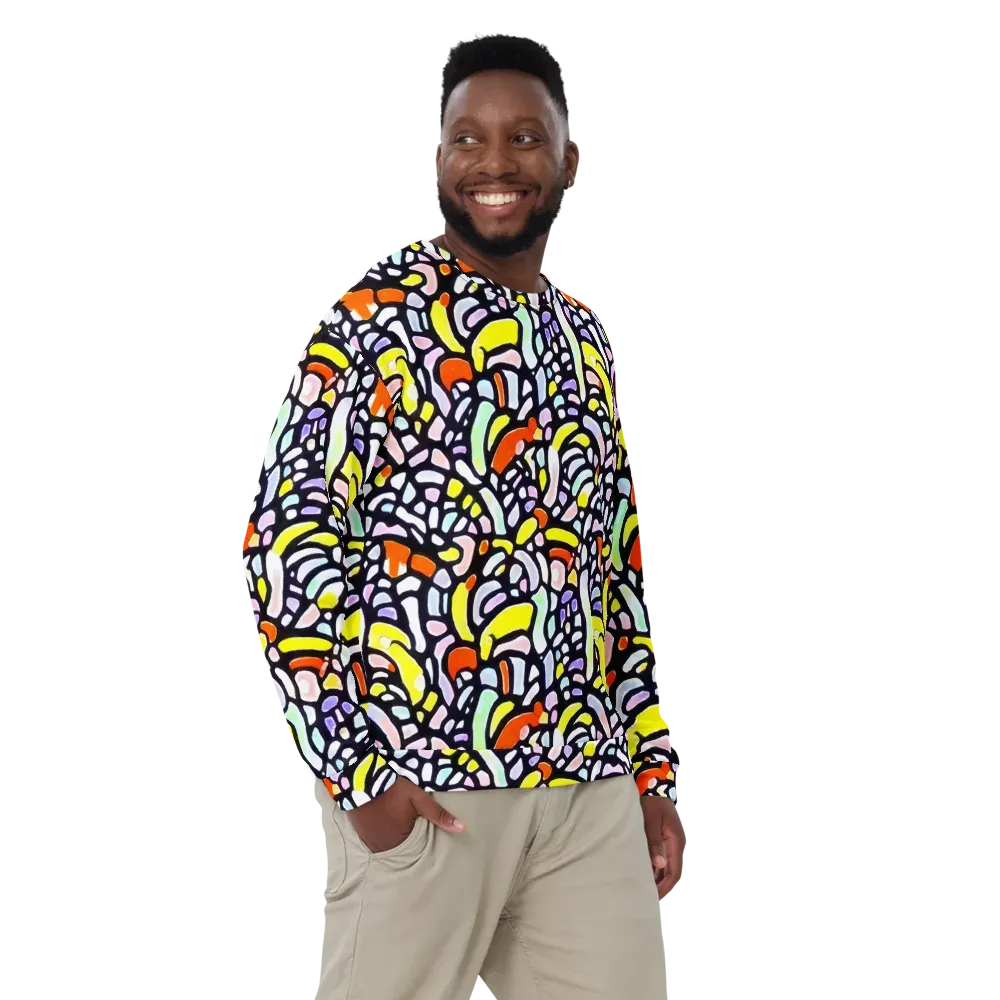 Cubist Carousel on Sweatshirt — Front