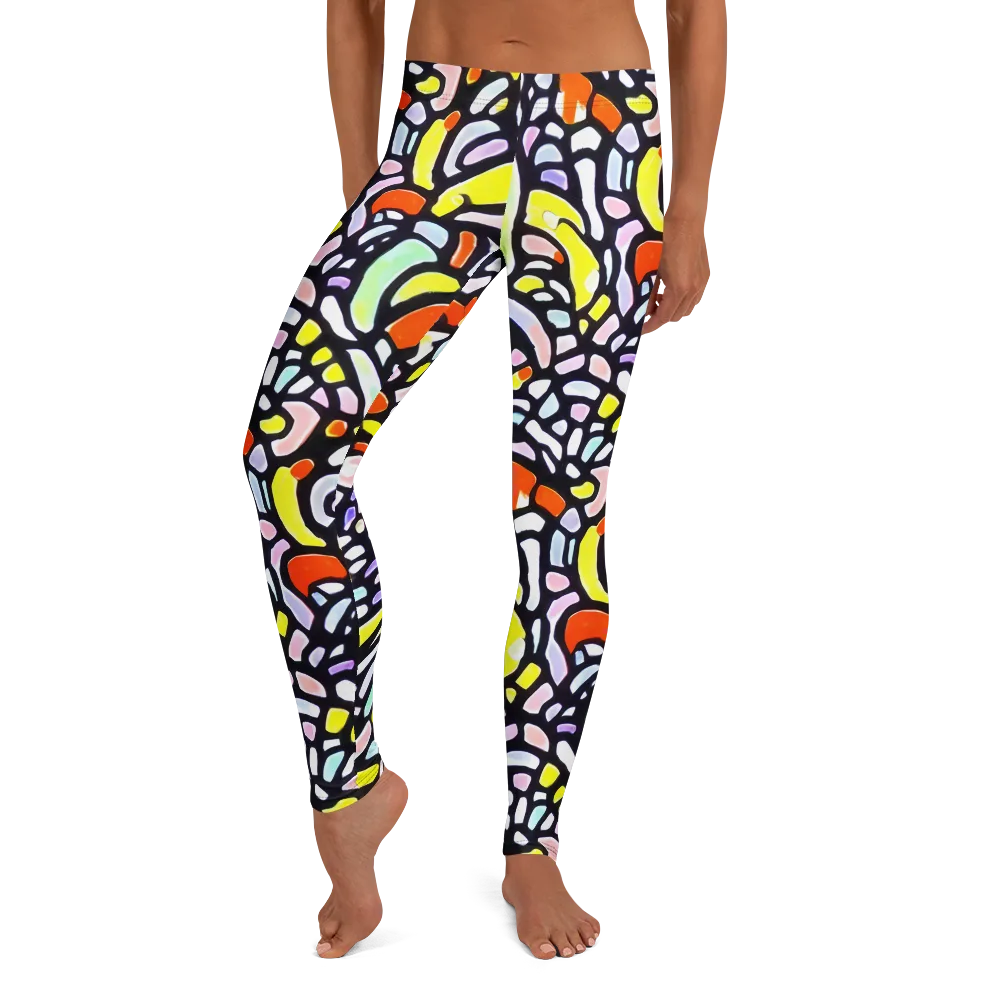 Cubist Carousel on Leggings — Front