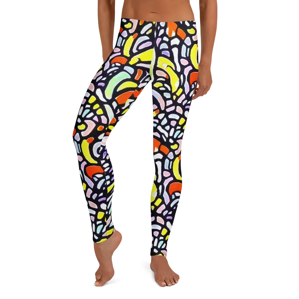 Cubist Carousel on Leggings — Front