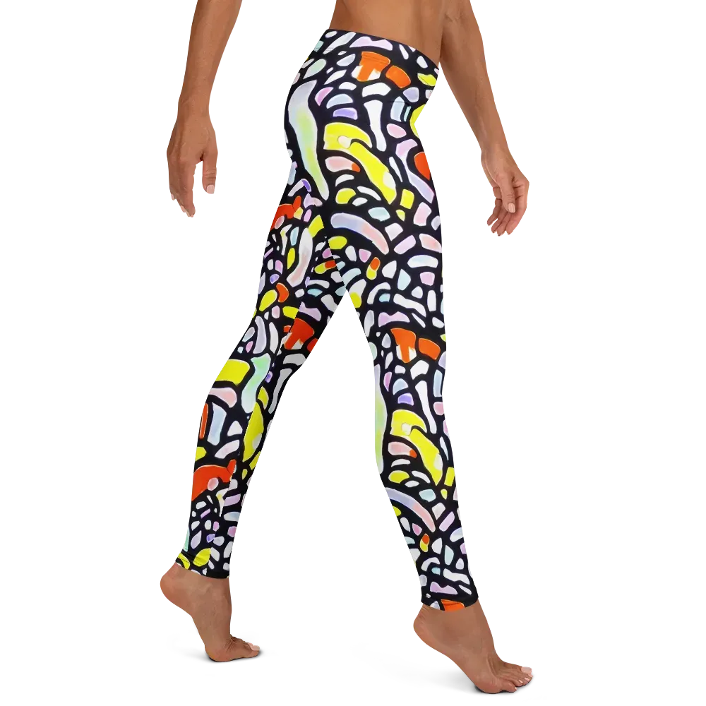 Cubist Carousel on Leggings — Right
