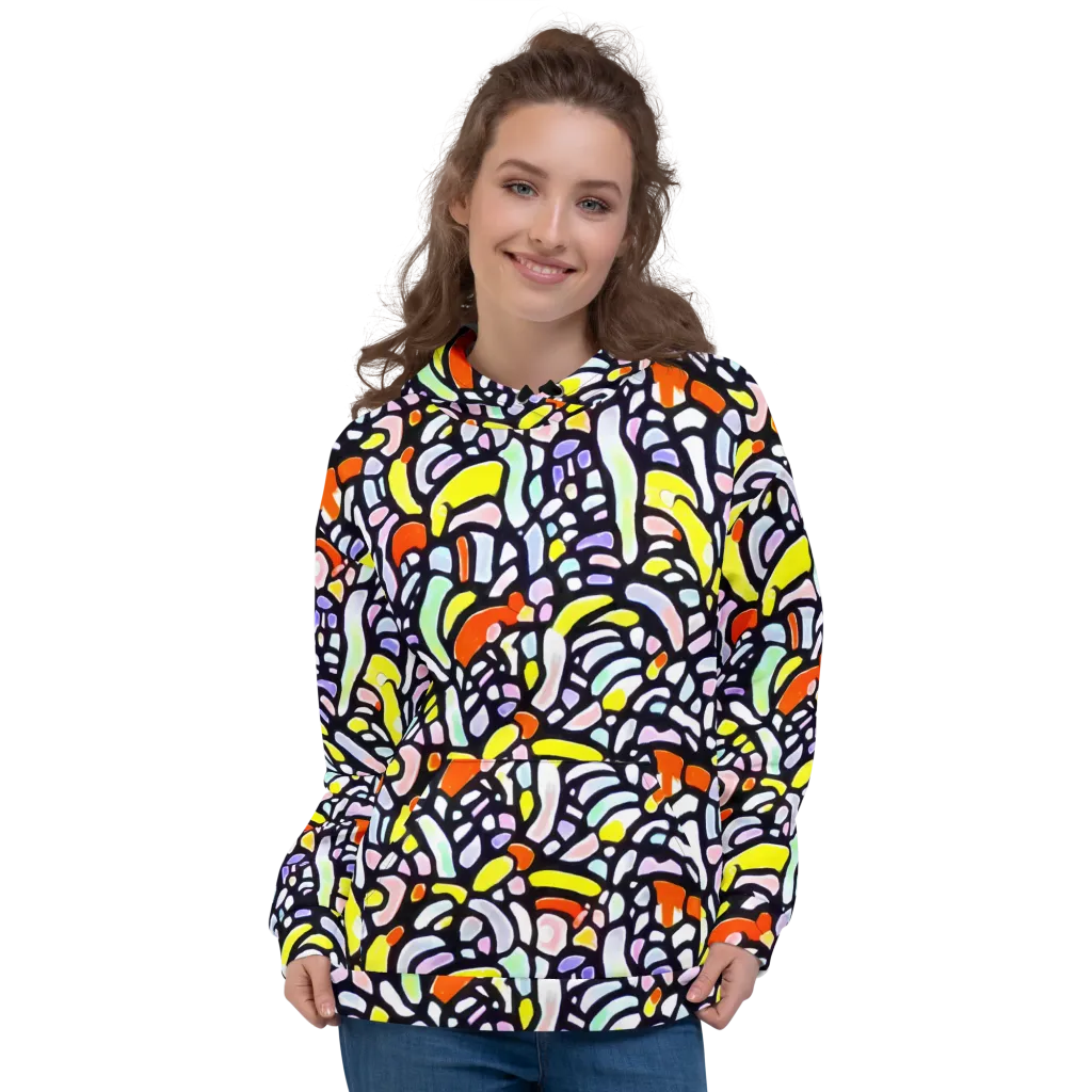 Cubist Carousel on Hoodie — Front