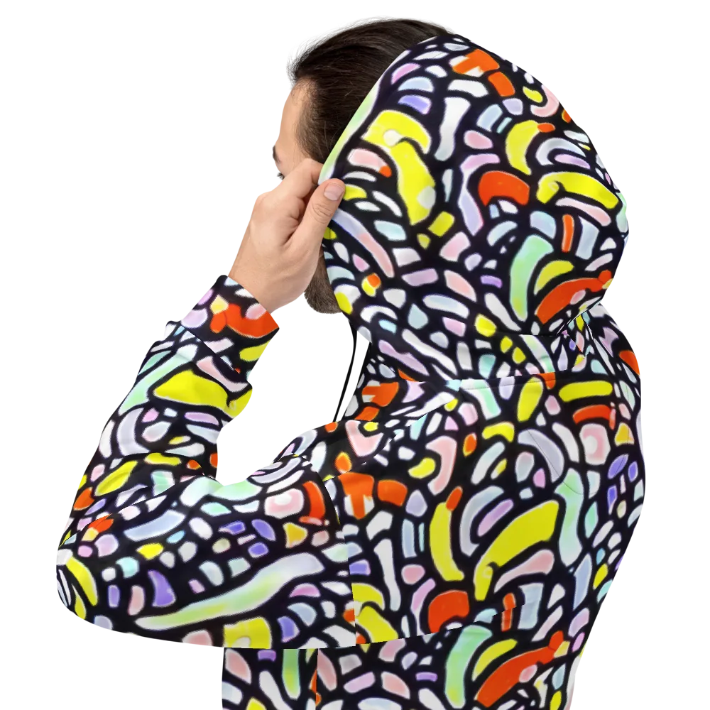 Cubist Carousel on Hoodie — Back