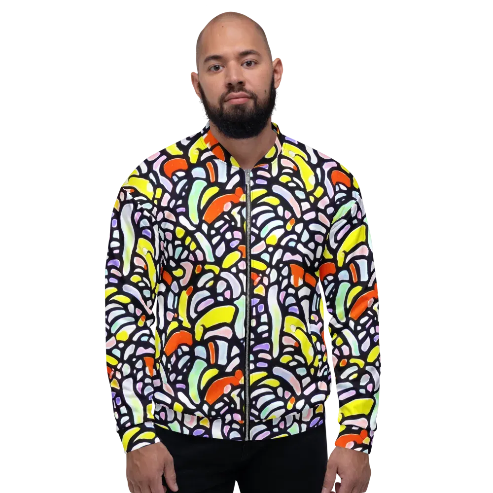 Cubist Carousel on Bomber Jacket — Front