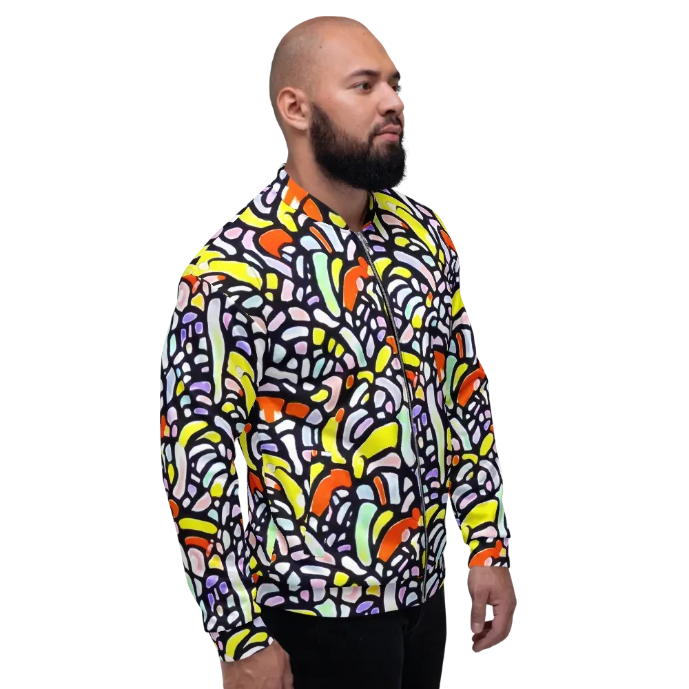 Cubist Carousel on Bomber Jacket — Right
