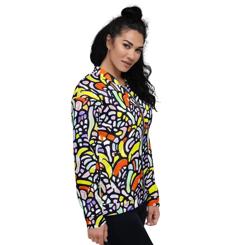 Cubist Carousel on Bomber Jacket — Right
