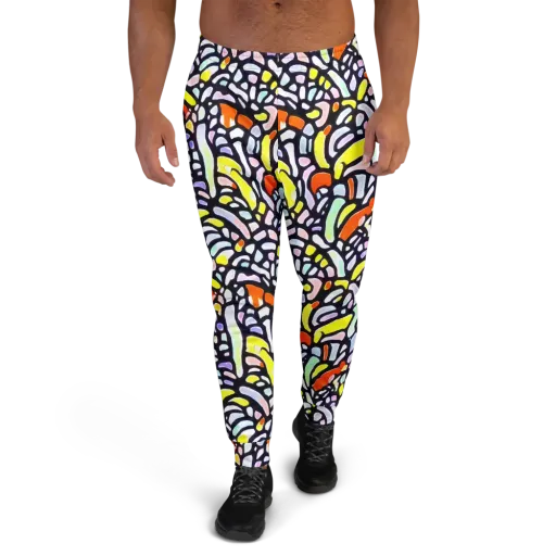 Cubist Carousel on a Men's Joggers