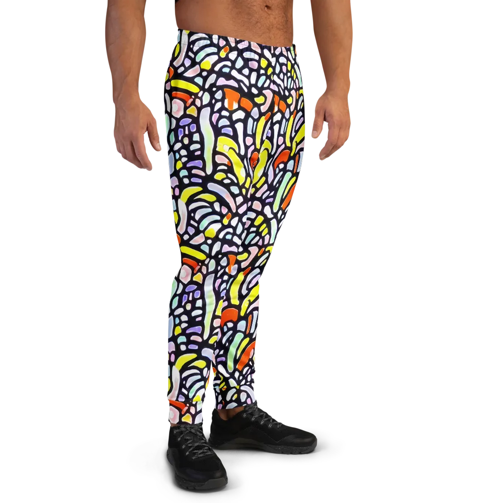 Cubist Carousel on Men's Joggers — Right