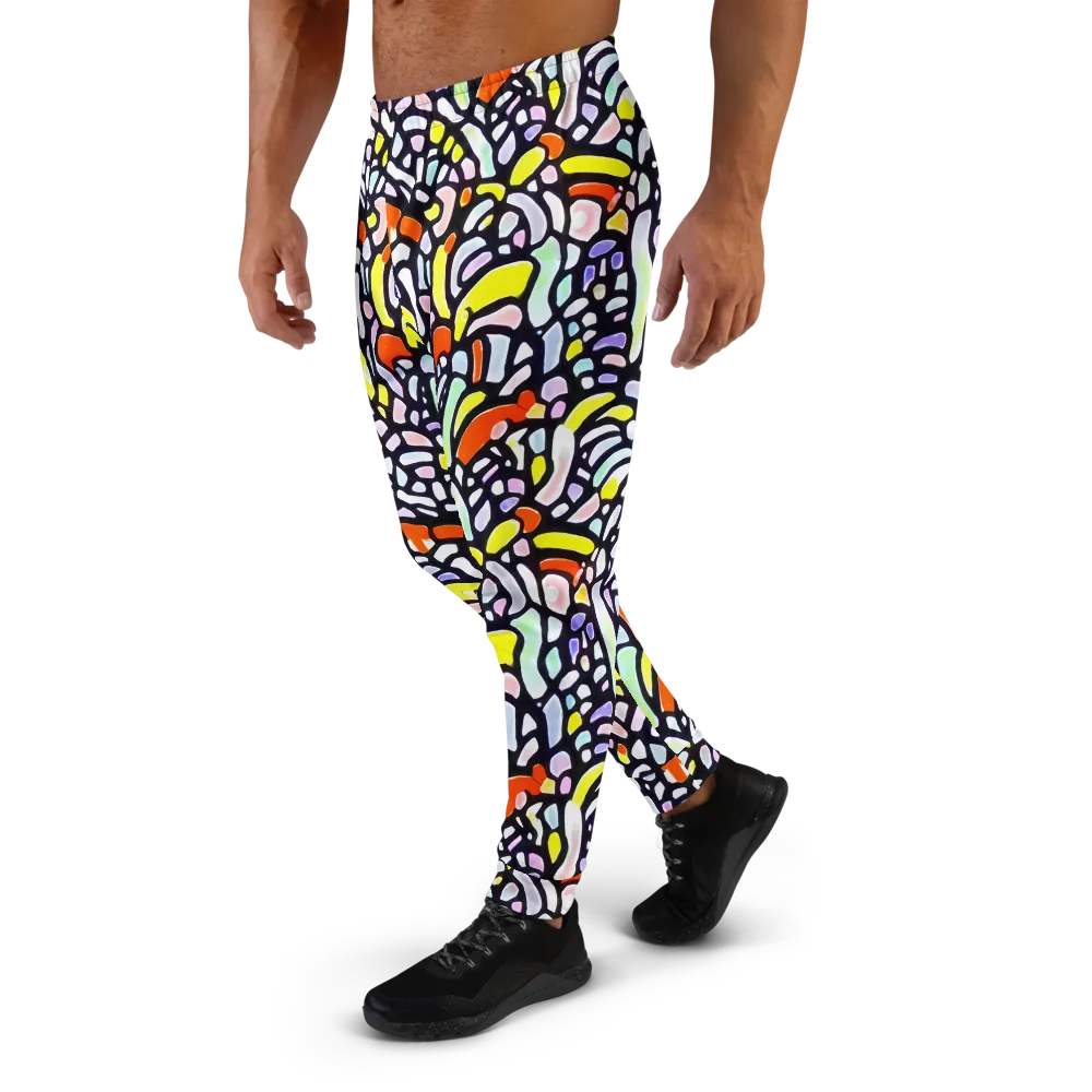 Cubist Carousel on Men's Joggers — Left