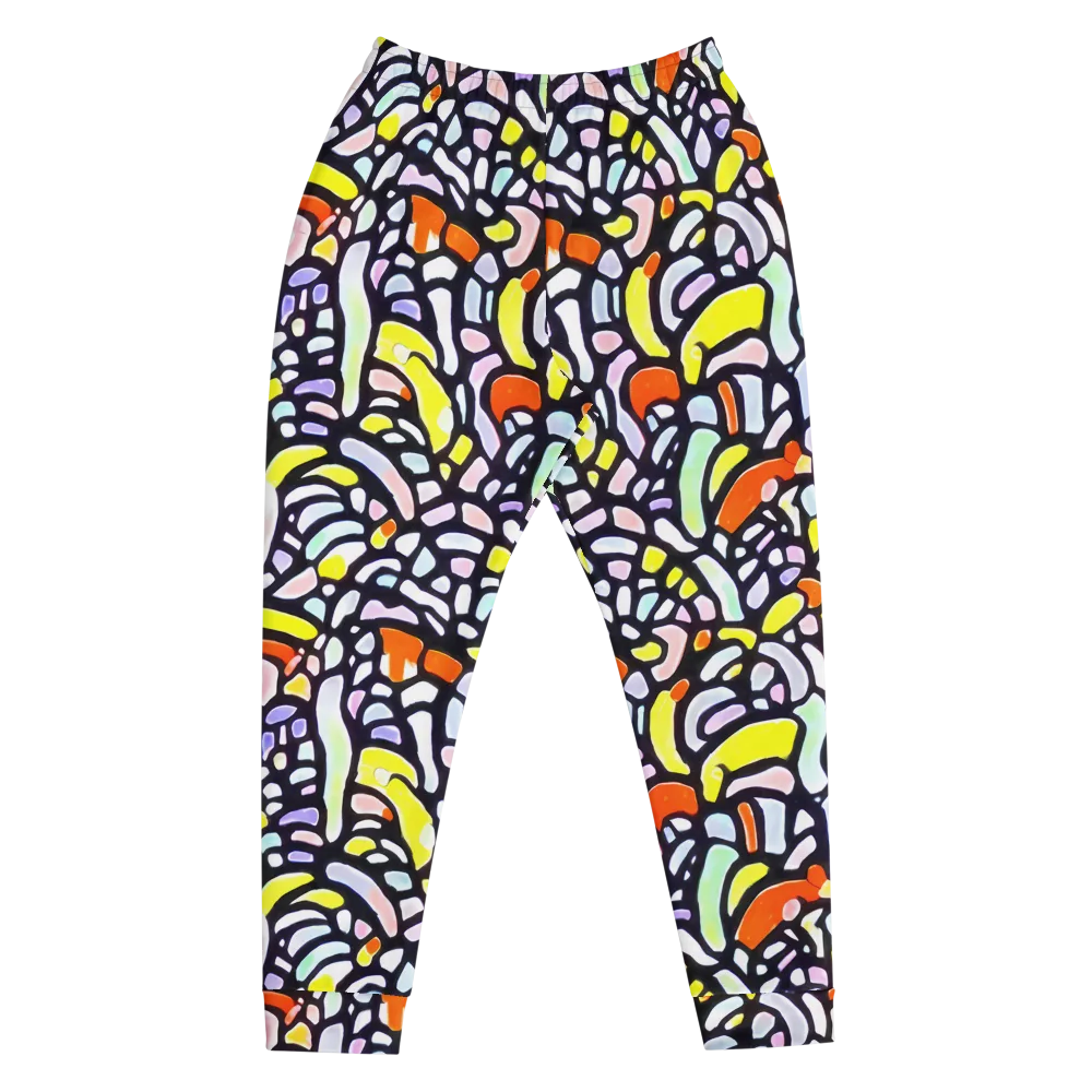Cubist Carousel on Men's Joggers — Front
